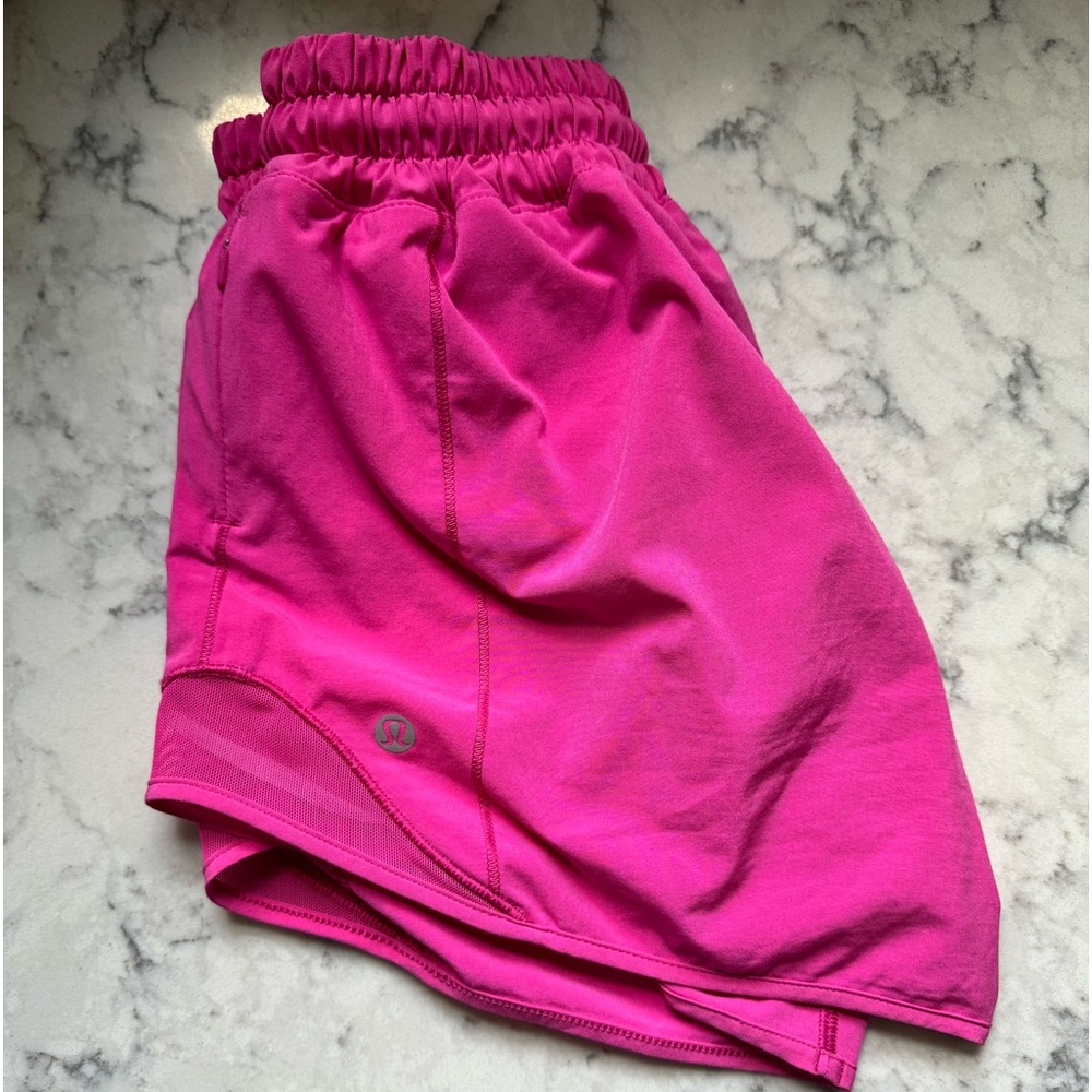 Pink Lululemon Shorts. Length 4.